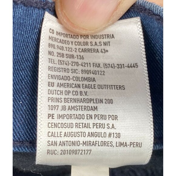 American Eagle Womens Jeans Size 8 Next Level Stretch Regular Dark Wash - Picture 12 of 12